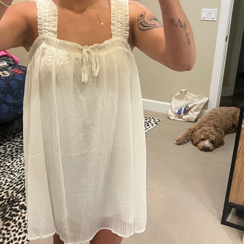 Princess Polly White Ruffle Dress - Picture 3 of 7